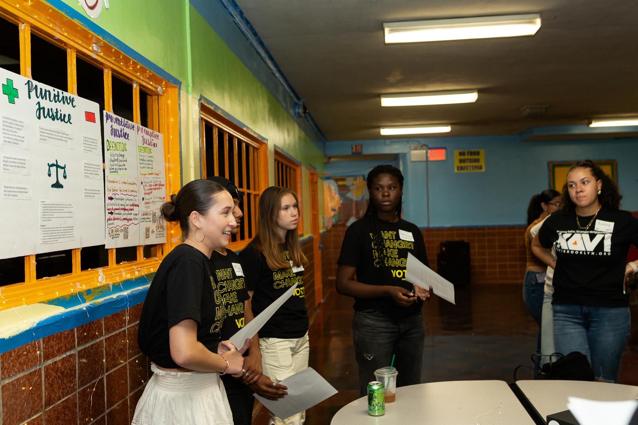 Yvote members speaking to each other