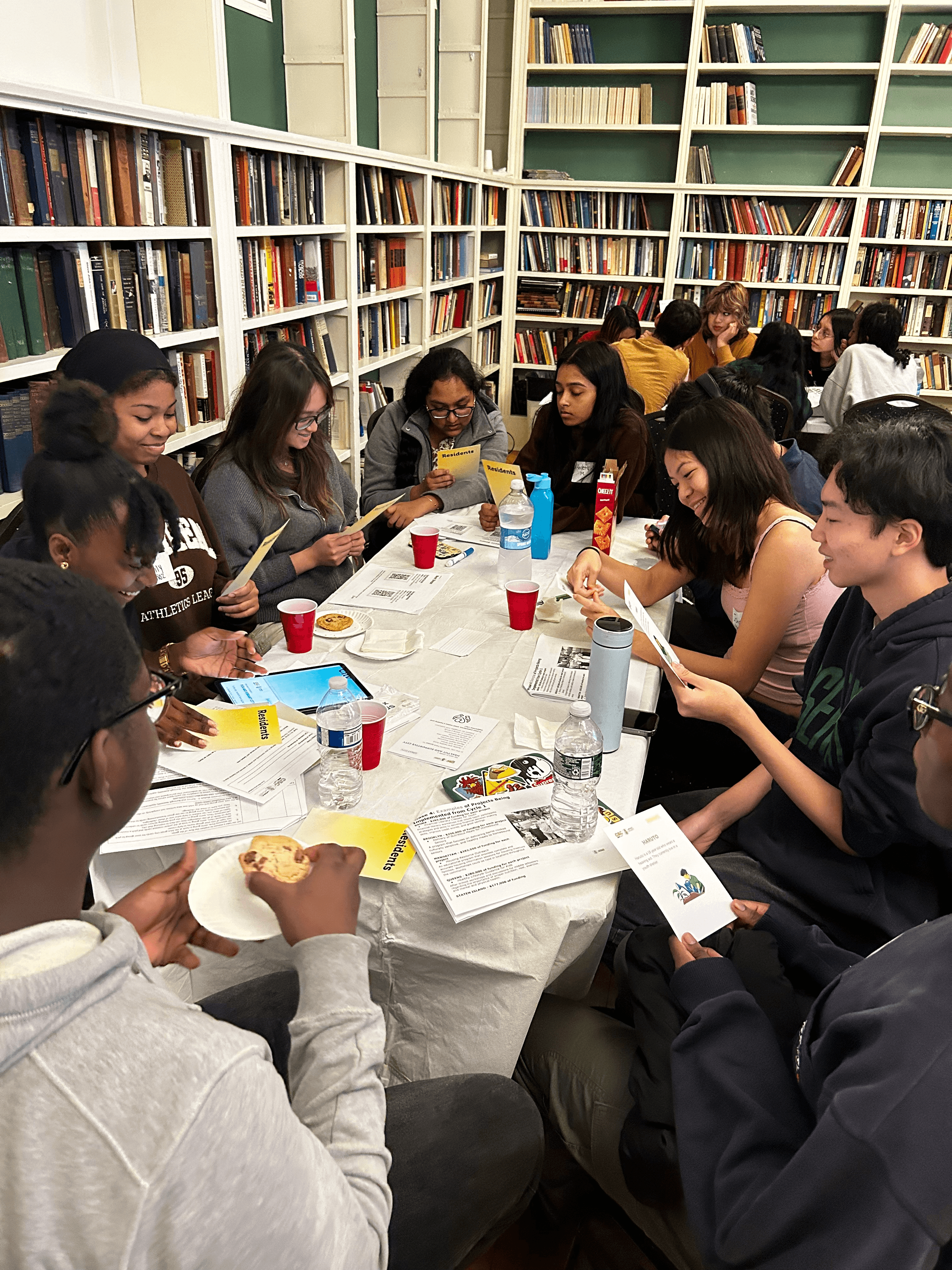 Young Woman speaking on a panel